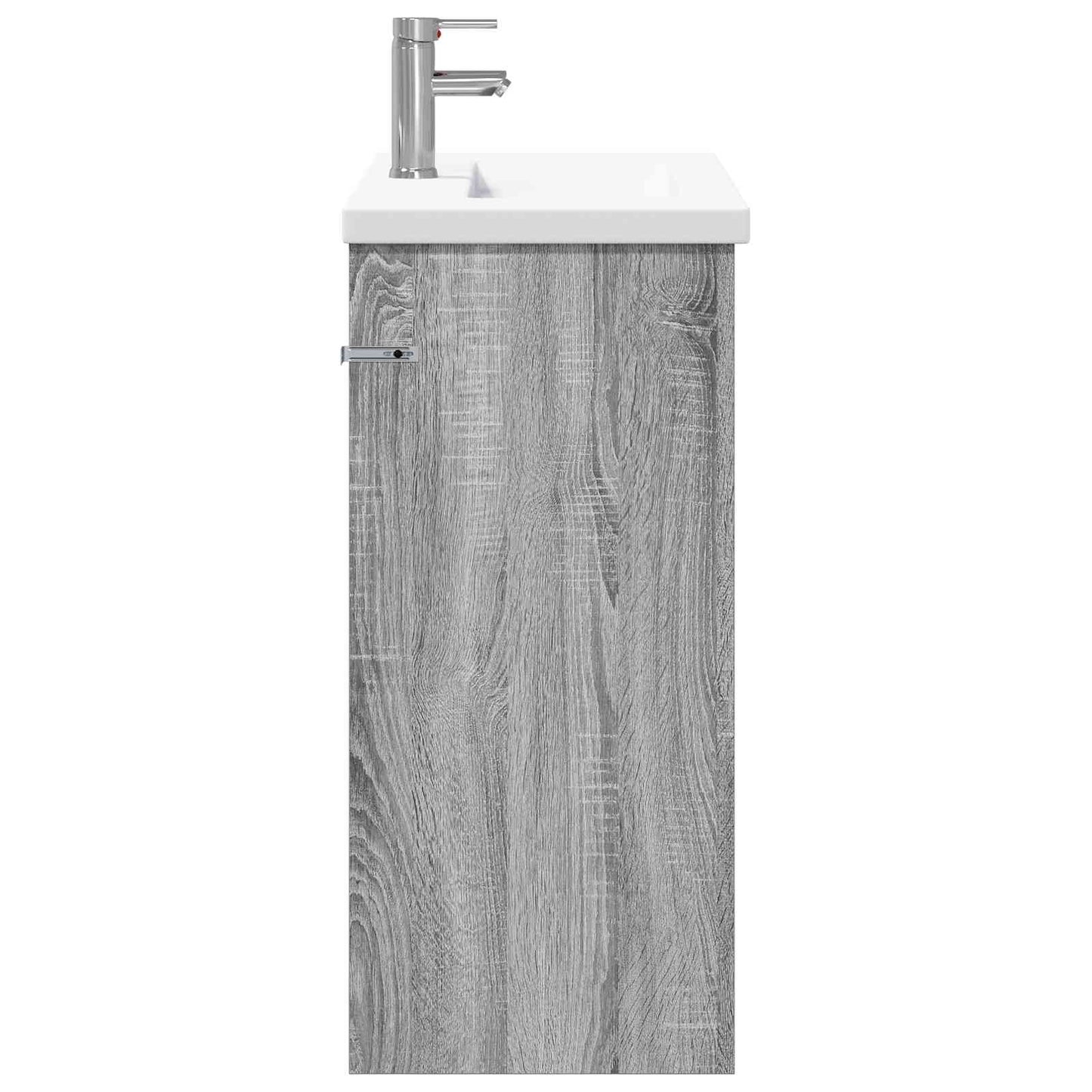 vidaXL Σετ Επίπλων Μπάνιου Γκρι Sonoma 81 x 40 x 84,5 εκ