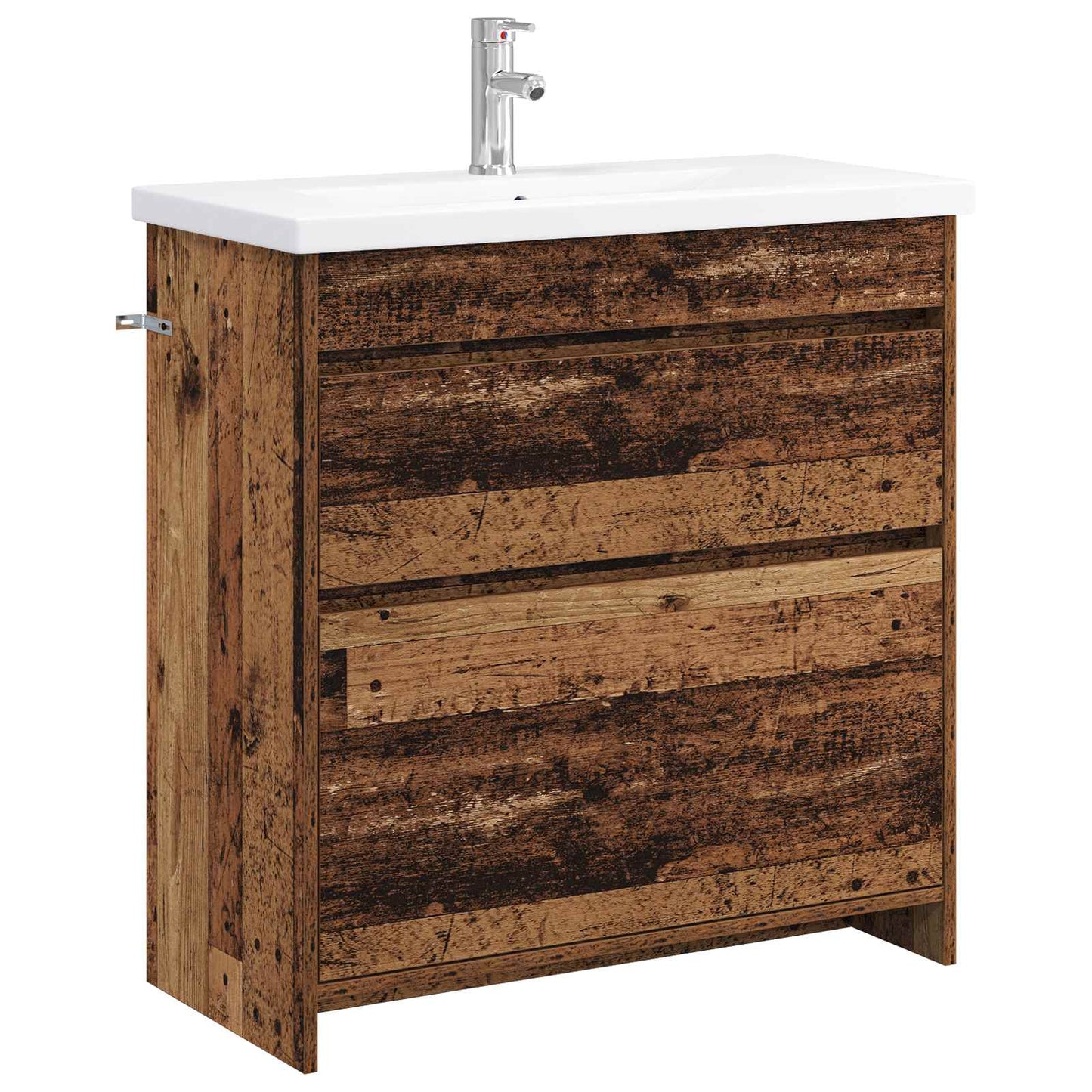 vidaXL Σετ Επίπλων Μπάνιου Παλαιωμένο ξύλο 81 x 40 x 84,5 εκ