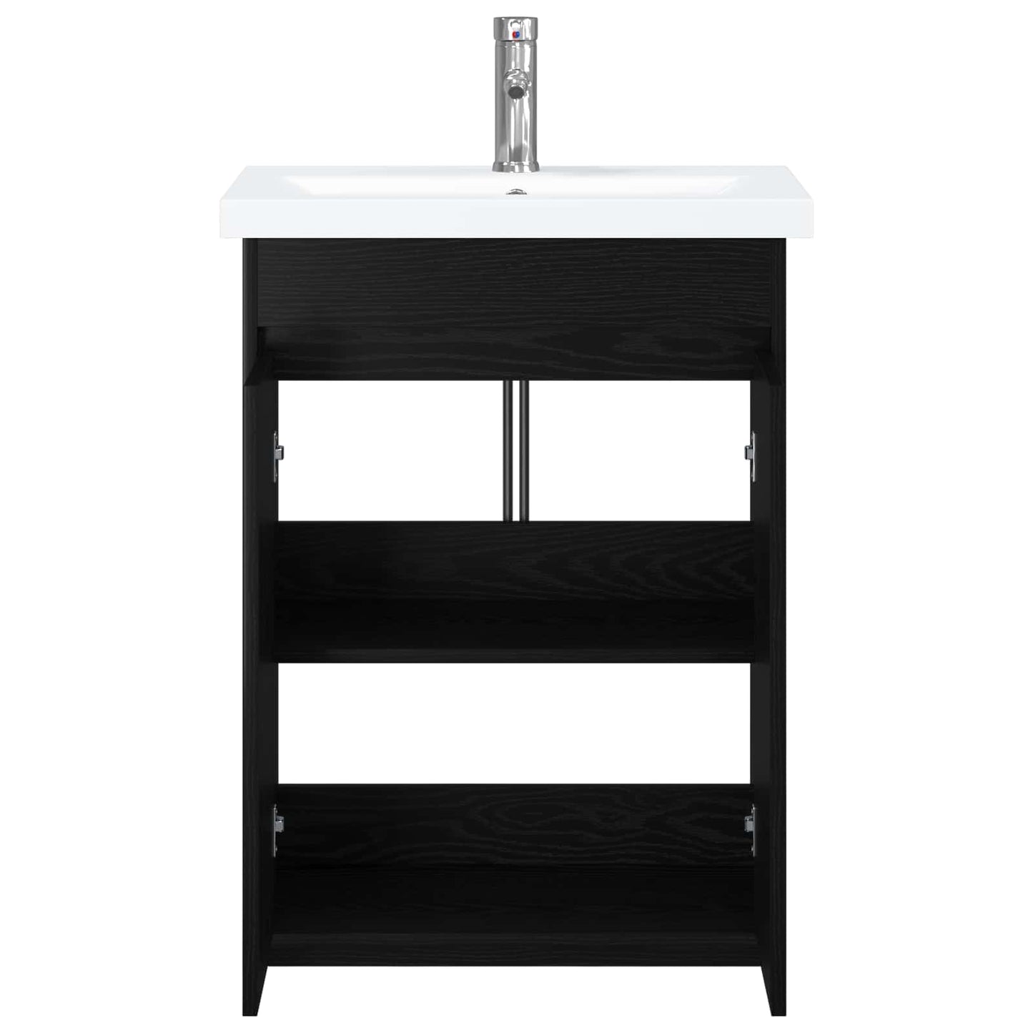 vidaXL Σετ Επίπλων Μπάνιου Μαύρη Δρυς 61 x 40 x 84,5 εκ