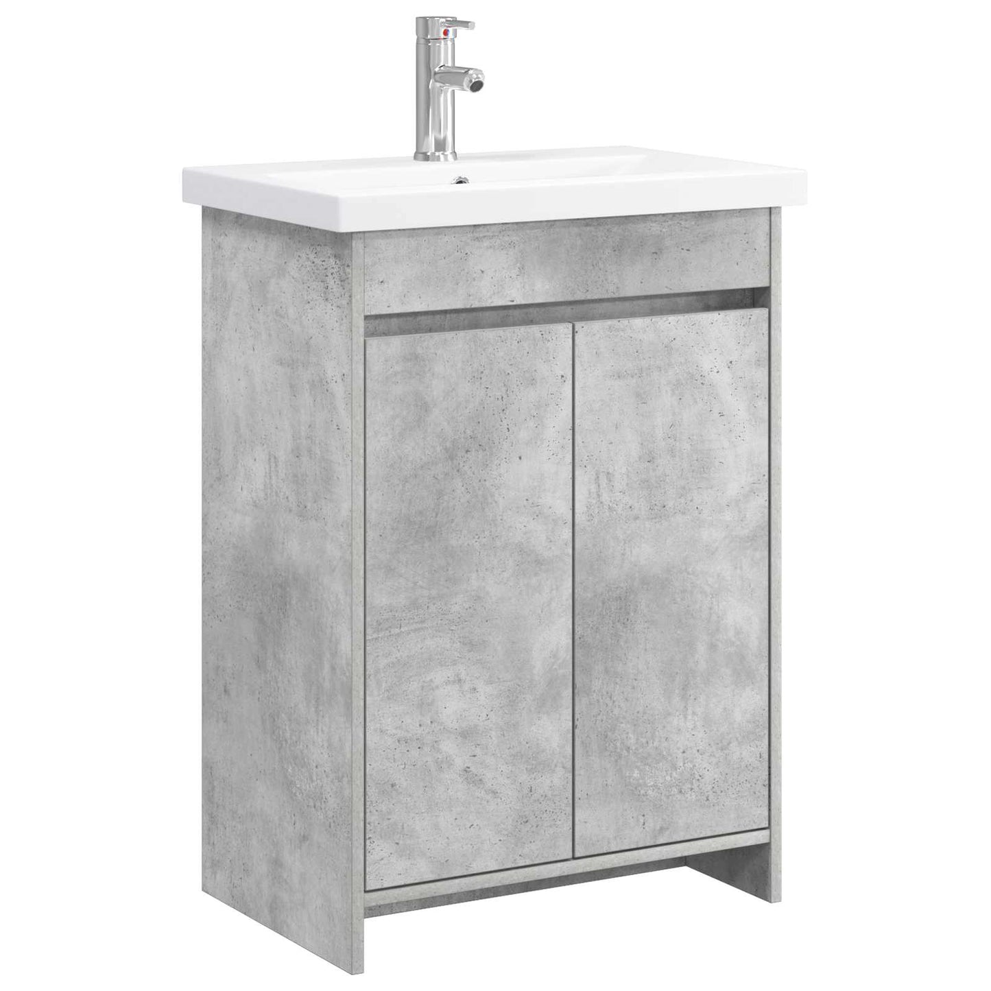 vidaXL Σετ Επίπλων Μπάνιου Γκρι Σκυροδέματος 61 x 40 x 84,5 εκ