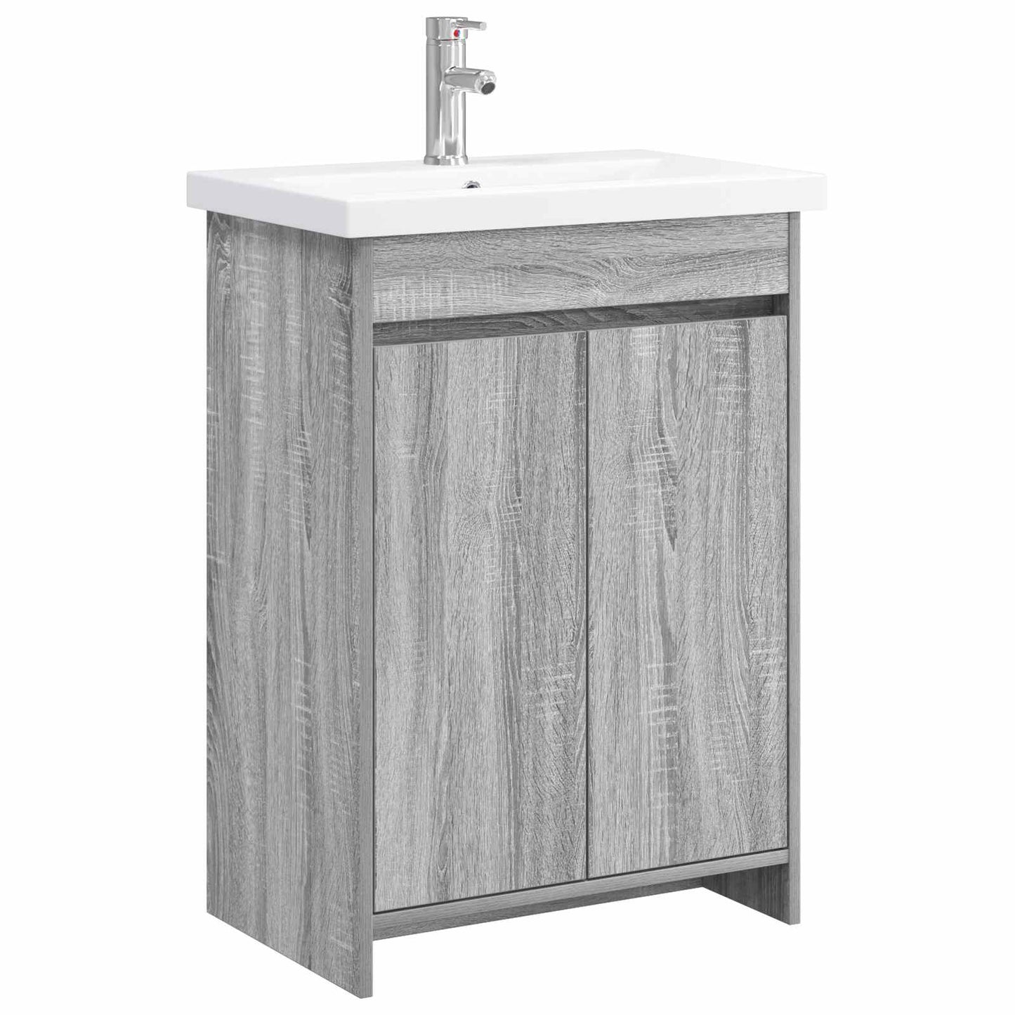 vidaXL Σετ Επίπλων Μπάνιου Γκρι Sonoma 81 x 40 x 84,5 εκ