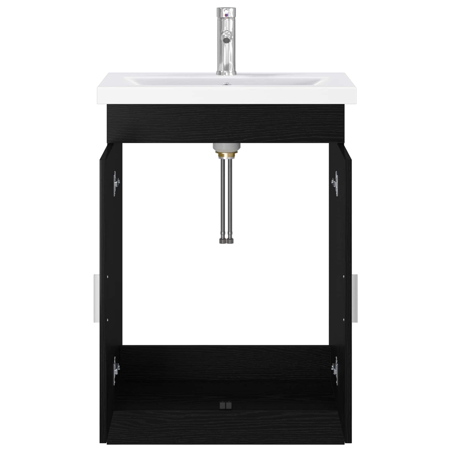 vidaXL Σετ Επίπλων Μπάνιου Μαύρη Δρυς 61 x 40 x 84,5 εκ