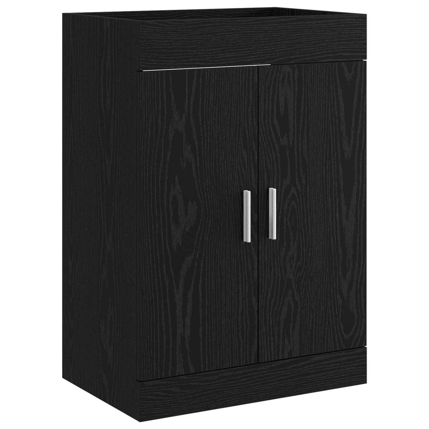 vidaXL Σετ Επίπλων Μπάνιου Μαύρη Δρυς 61 x 40 x 84,5 εκ