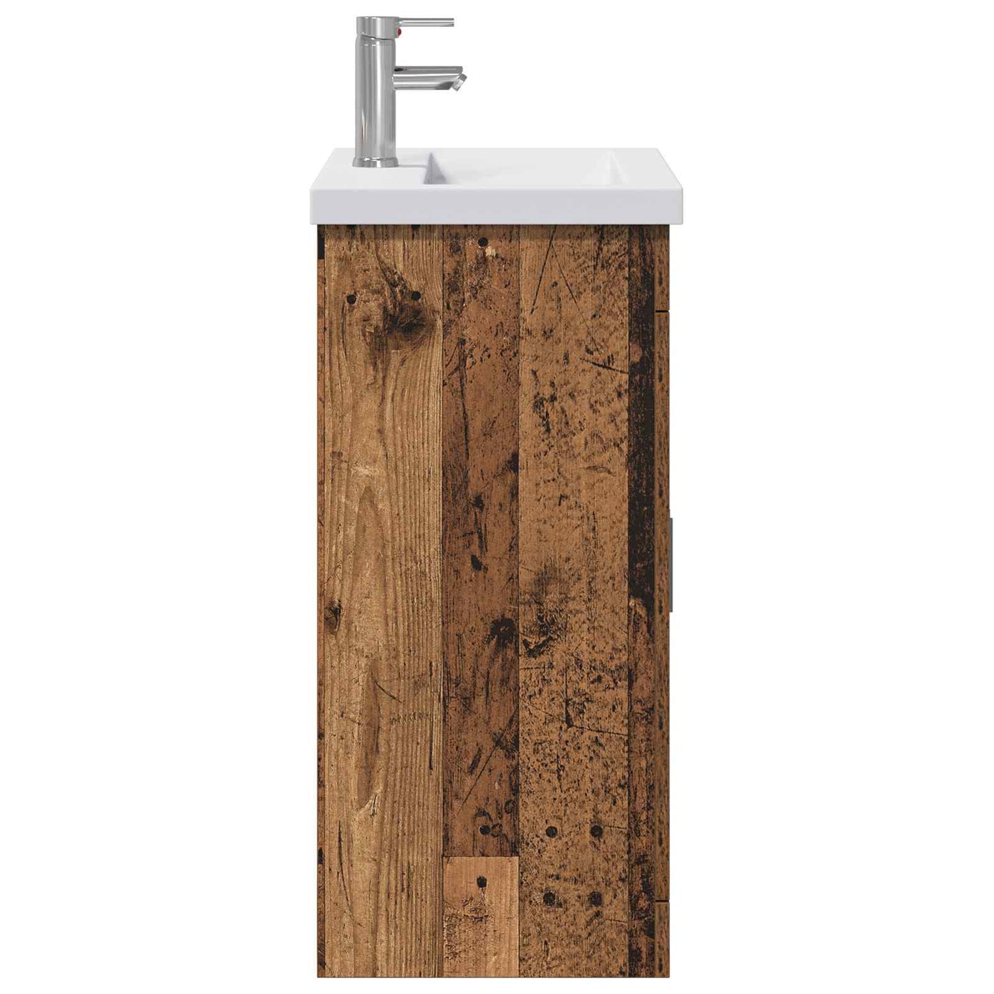 vidaXL Σετ Επίπλων Μπάνιου Παλαιωμένο ξύλο 61 x 40 x 84,5 εκ