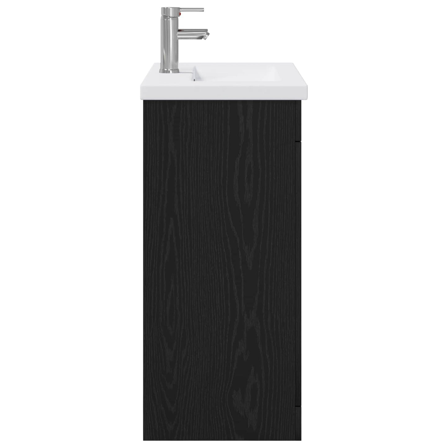 vidaXL Σετ Επίπλων Μπάνιου Μαύρη Δρυς 81 x 40 x 84,5 εκ