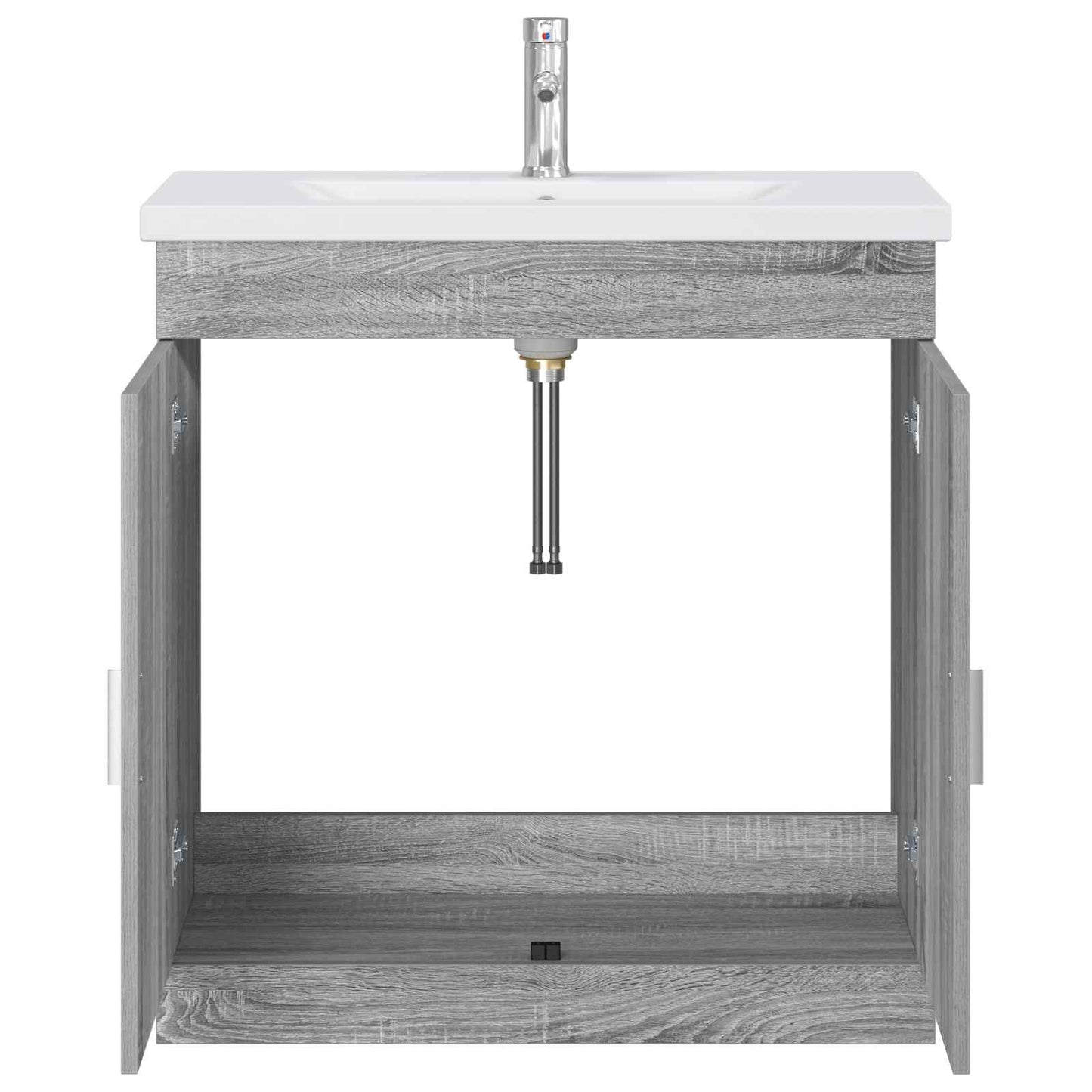 vidaXL Σετ Επίπλων Μπάνιου Γκρι Sonoma 81 x 40 x 84,5 εκ