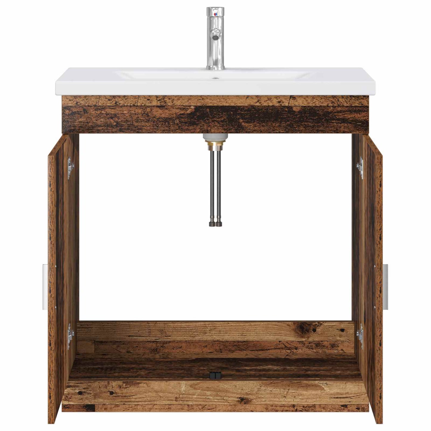 vidaXL Σετ Επίπλων Μπάνιου Παλαιωμένο ξύλο 81 x 40 x 84,5 εκ