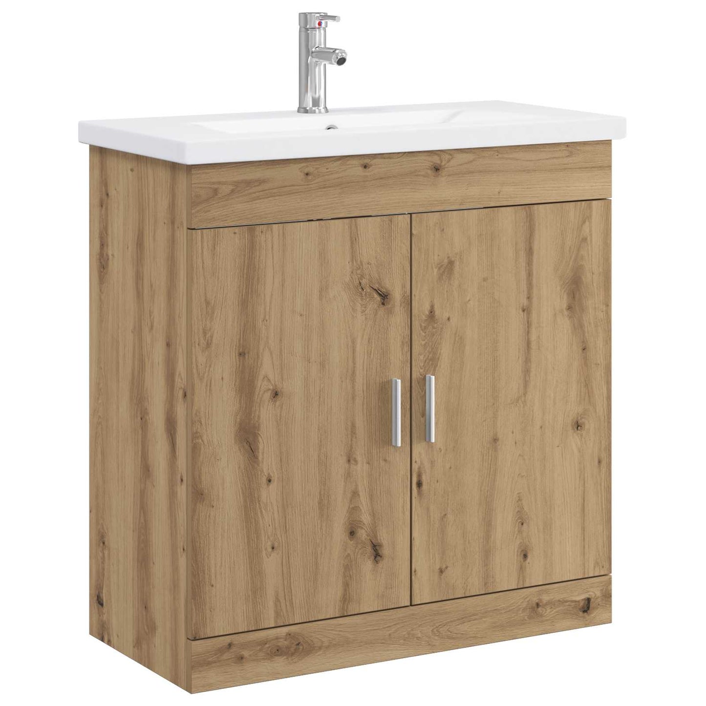 vidaXL Σετ Επίπλων Μπάνιου Artisan Δρυς 81 x 40 x 84,5 εκ