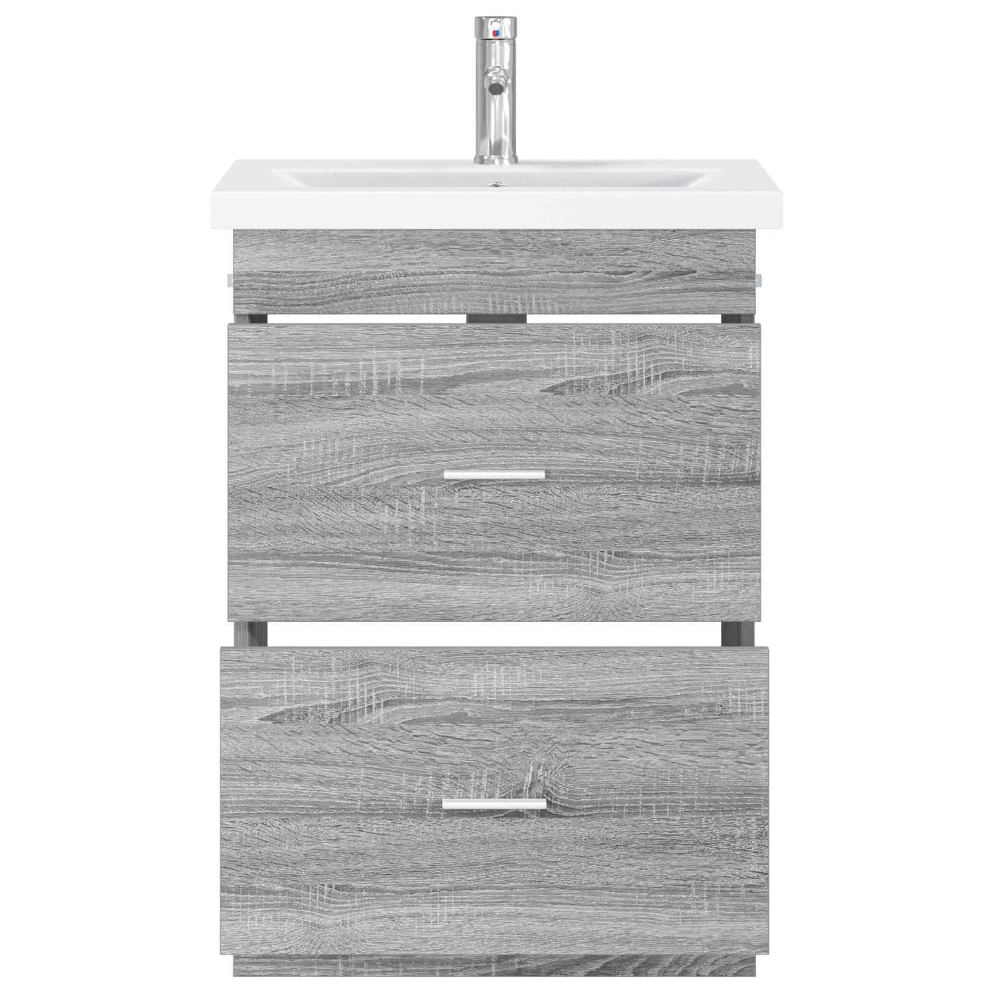 vidaXL Σετ Επίπλων Μπάνιου Γκρι Sonoma 61 x 40 x 84,5 εκ