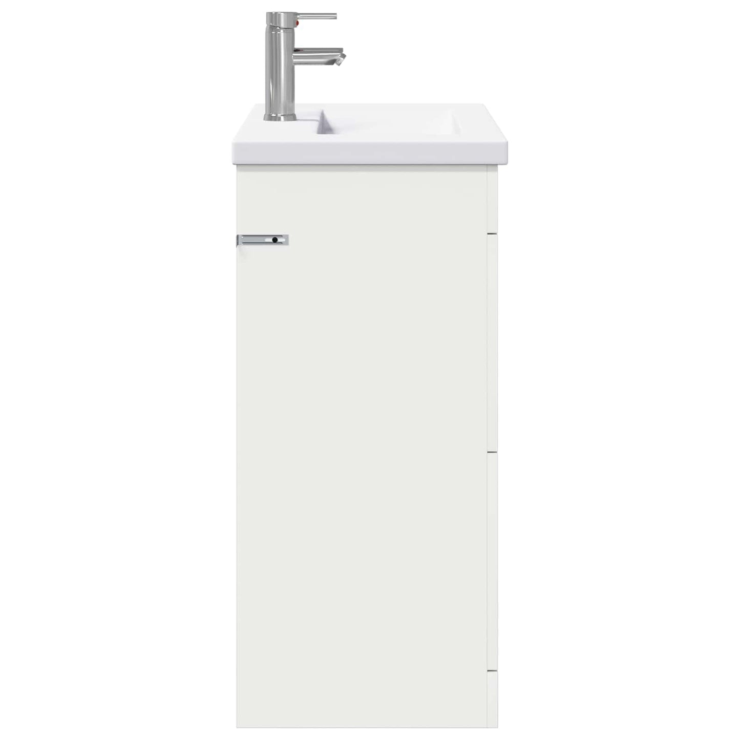 vidaXL Σετ Επίπλων Μπάνιου Λευκό 81 x 40 x 84,5 εκ Επεξεργασμένο Ξύλο
