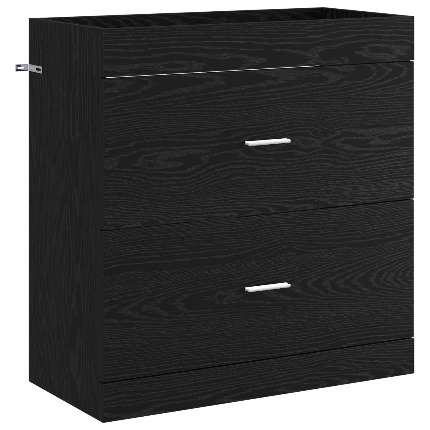 vidaXL Σετ Επίπλων Μπάνιου Μαύρη Δρυς 81 x 40 x 84,5 εκ