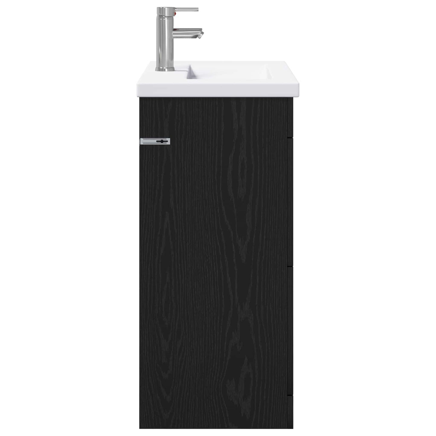 vidaXL Σετ Επίπλων Μπάνιου Μαύρη Δρυς 81 x 40 x 84,5 εκ