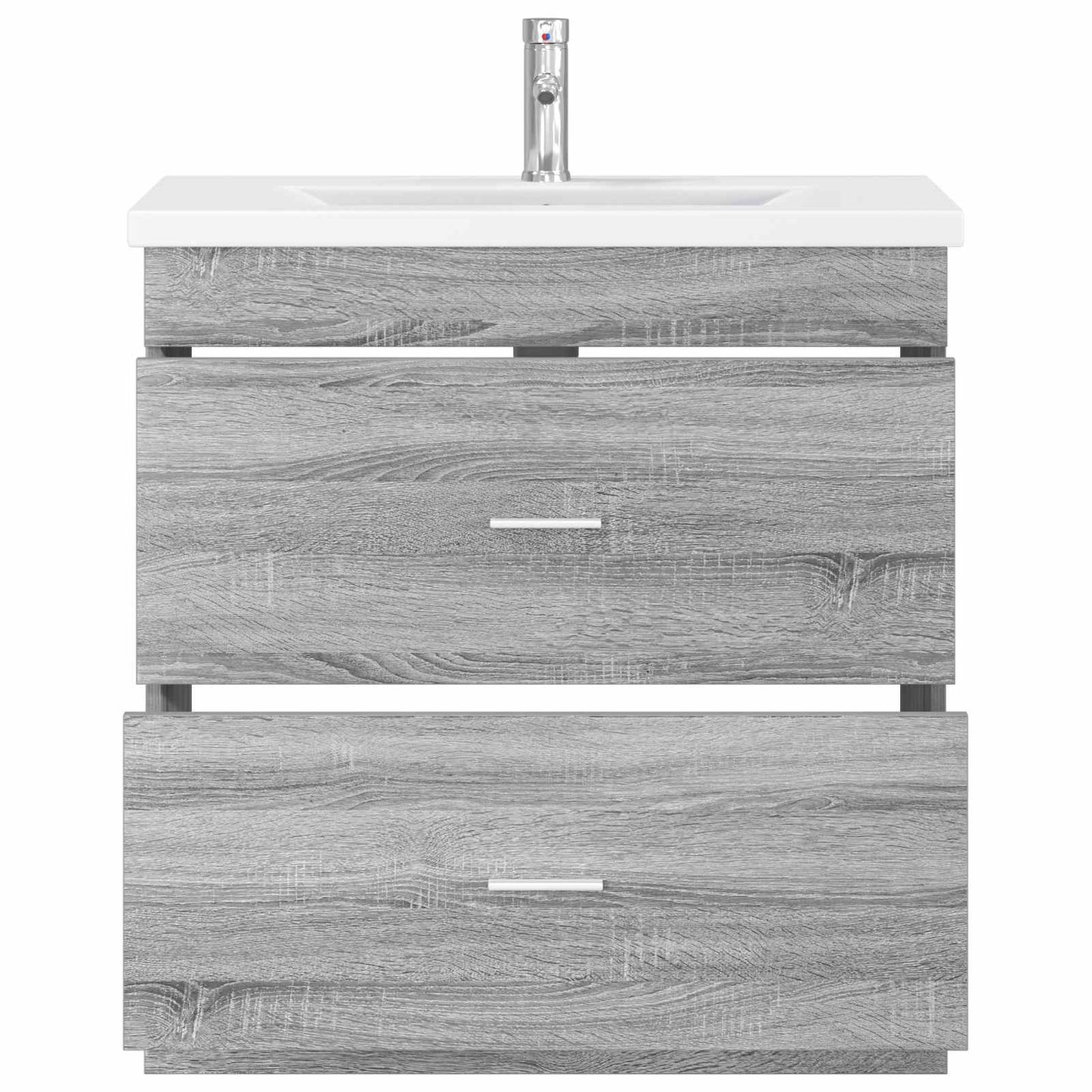 vidaXL Σετ Επίπλων Μπάνιου Γκρι Sonoma 81 x 40 x 84,5 εκ