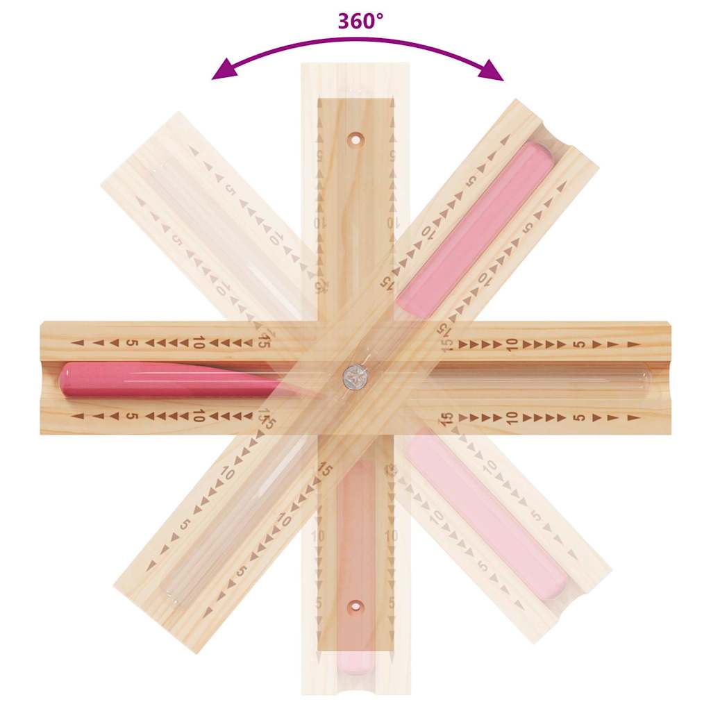 vidaXL Σετ Αξεσουάρ Σαουνάς 4 pcs Μαύρο