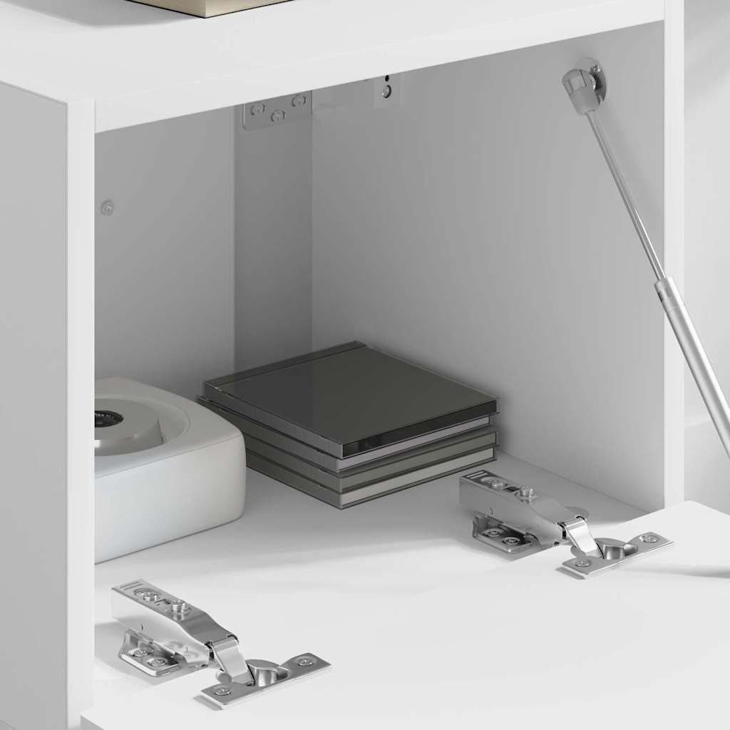 vidaXL Ντουλάπι Τηλεόρασης Τοίχου Επιτοίχιο Λευκό 60 x 31 x 29.5 εκ