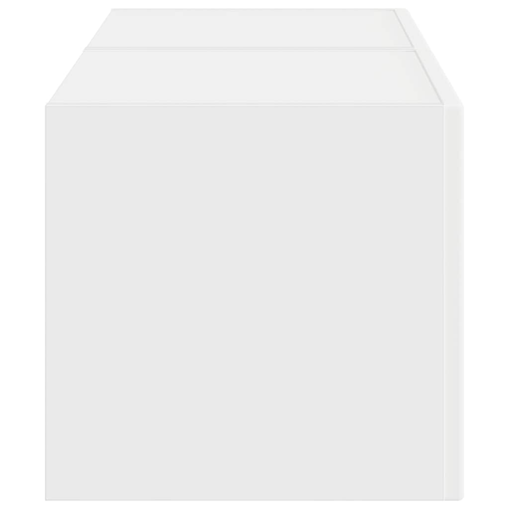 vidaXL Ντουλάπι Τηλεόρασης Τοίχου 2 pcs Λευκό 60 x 31 x 29.5 εκ