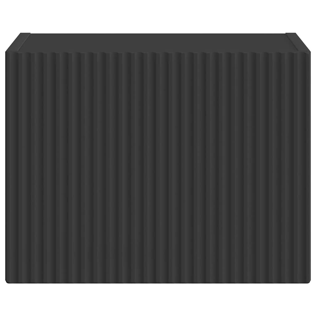 vidaXL Ντουλάπι Τηλεόρασης Τοίχου Επιτοίχιο Μαύρο 60 x 31 x 29.5 εκ