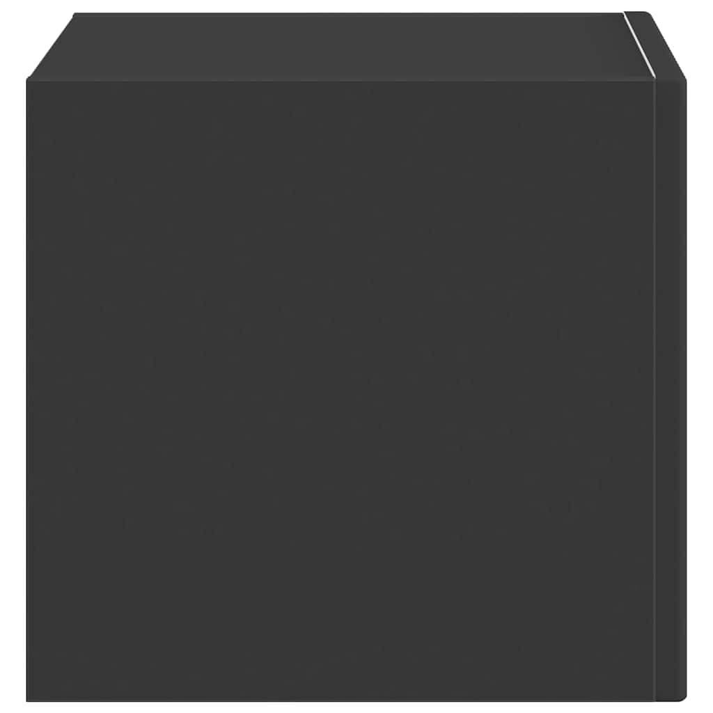 vidaXL Ντουλάπι Τηλεόρασης Τοίχου Επιτοίχιο Μαύρο 60 x 31 x 29.5 εκ