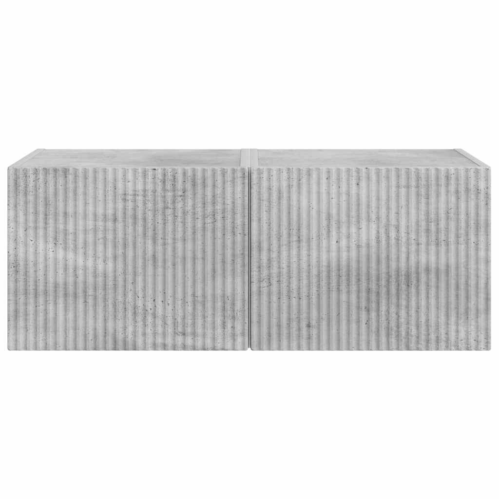 vidaXL Ντουλάπι Τηλεόρασης Τοίχου 2 pcs Σκυρόδεμα 60 x 31 x 29.5 εκ