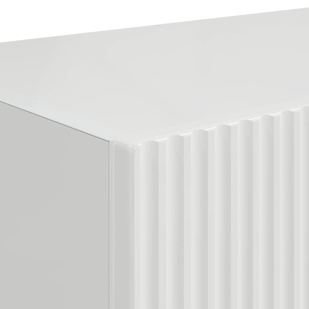 vidaXL Ντουλάπι Τηλεόρασης Τοίχου Λαμπερό Λευκό 60 x 31 x 29.5 εκ