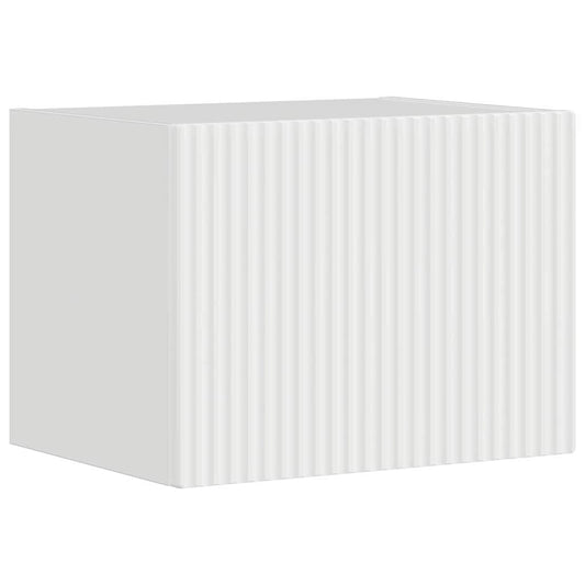 vidaXL Ντουλάπι Τηλεόρασης Τοίχου Λαμπερό Λευκό 60 x 31 x 29.5 εκ