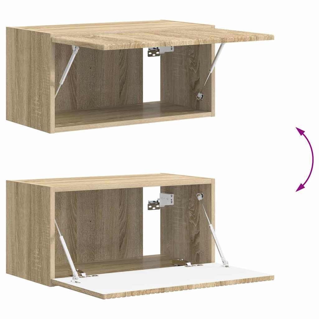 vidaXL Ντουλάπι Τηλεόρασης Τοίχου Επιτοίχιο Σονόμα 60 x 31 x 29.5 εκ