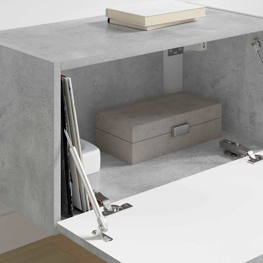 vidaXL Ντουλάπι Τηλεόρασης Τοίχου Σκυρόδεμα 60 x 31 x 29.5 εκ