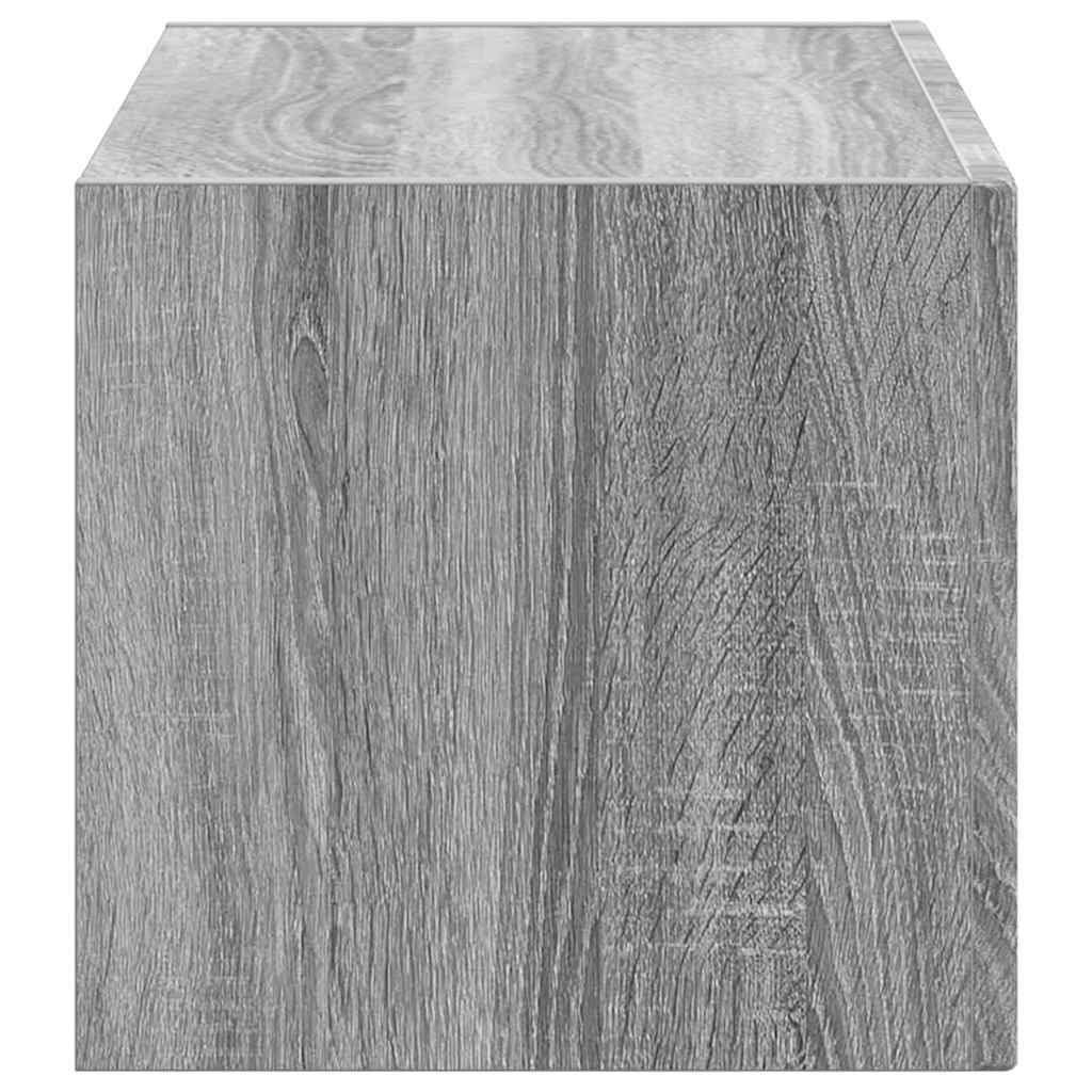 vidaXL Ντουλάπι Τηλεόρασης Τοίχου Γκρίζο Σονομα 60 x 31 x 29.5 εκ