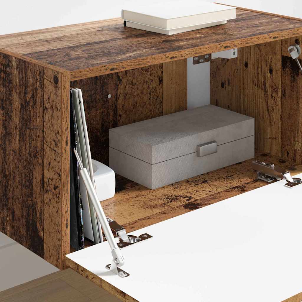 vidaXL Ντουλάπι Τηλεόρασης Τοίχου Παλιό Ξύλο 60 x 31 x 29.5 εκ