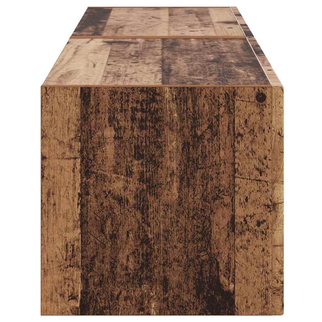 vidaXL Ντουλάπι Τηλεόρασης Τοίχου 2 pcs Παλιό Ξύλο 60 x 31 x 29.5 εκ