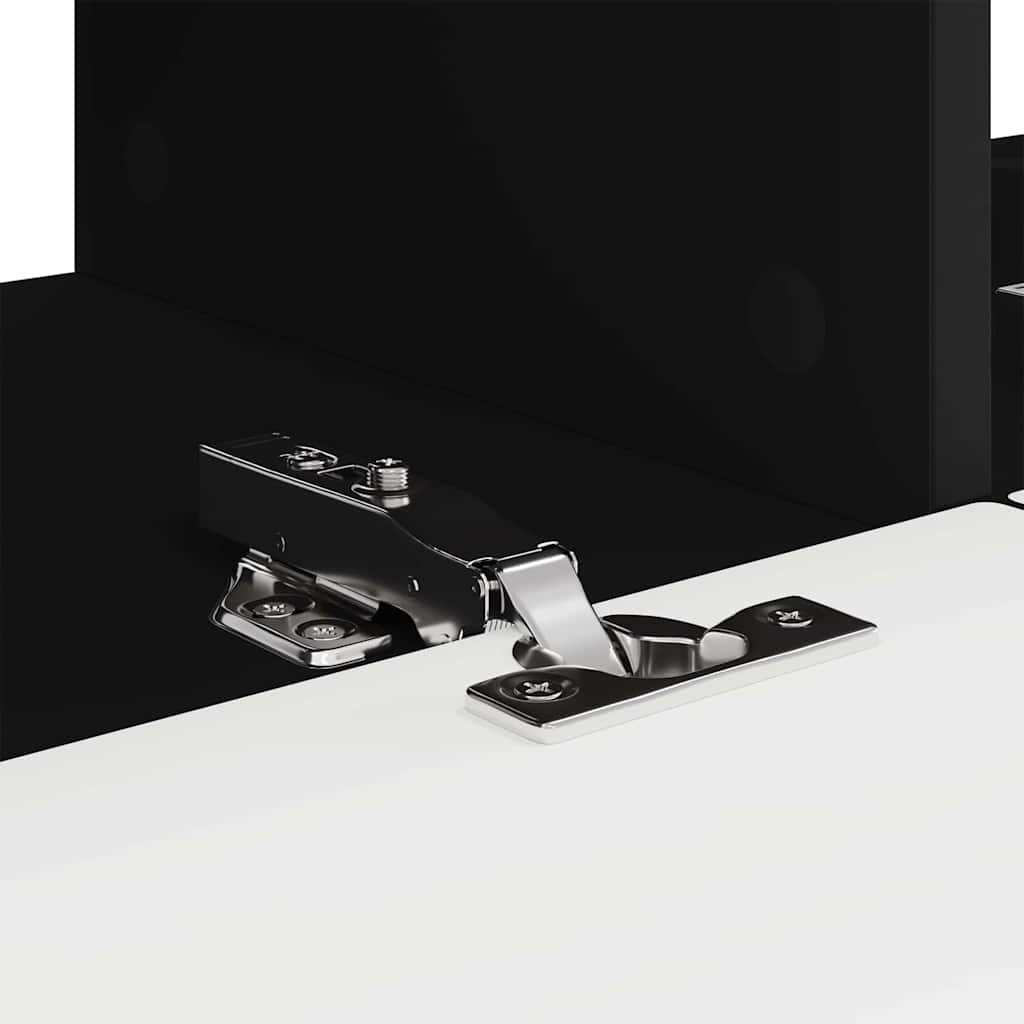 vidaXL Ντουλάπι Τηλεόρασης Τοίχου 2 pcs Μαύρο 60 x 31 x 29.5 εκ