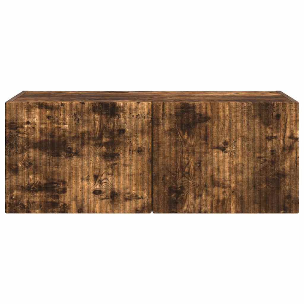 vidaXL Ντουλάπι Τηλεόρασης Τοίχου Καπνιστό Δρύς 60 x 31 x 29.5 εκ