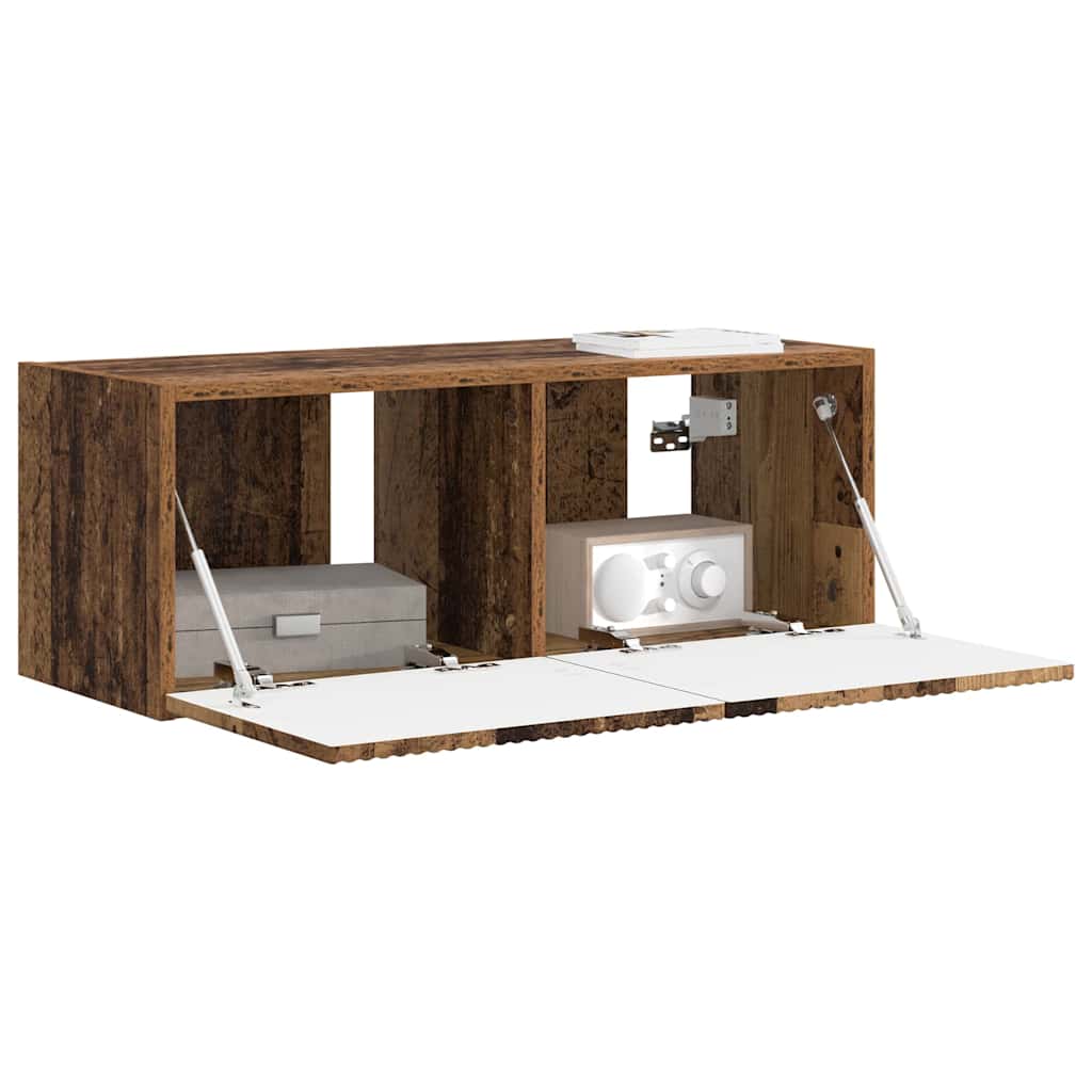 vidaXL Ντουλάπι Τηλεόρασης Τοίχου Παλιό Ξύλο 60 x 31 x 29.5 εκ