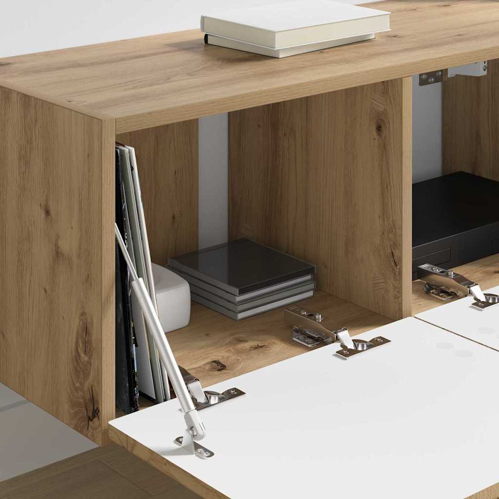 vidaXL Ντουλάπι Τηλεόρασης Τοίχου Καρυδιά Χειροποίητης Εργασίας