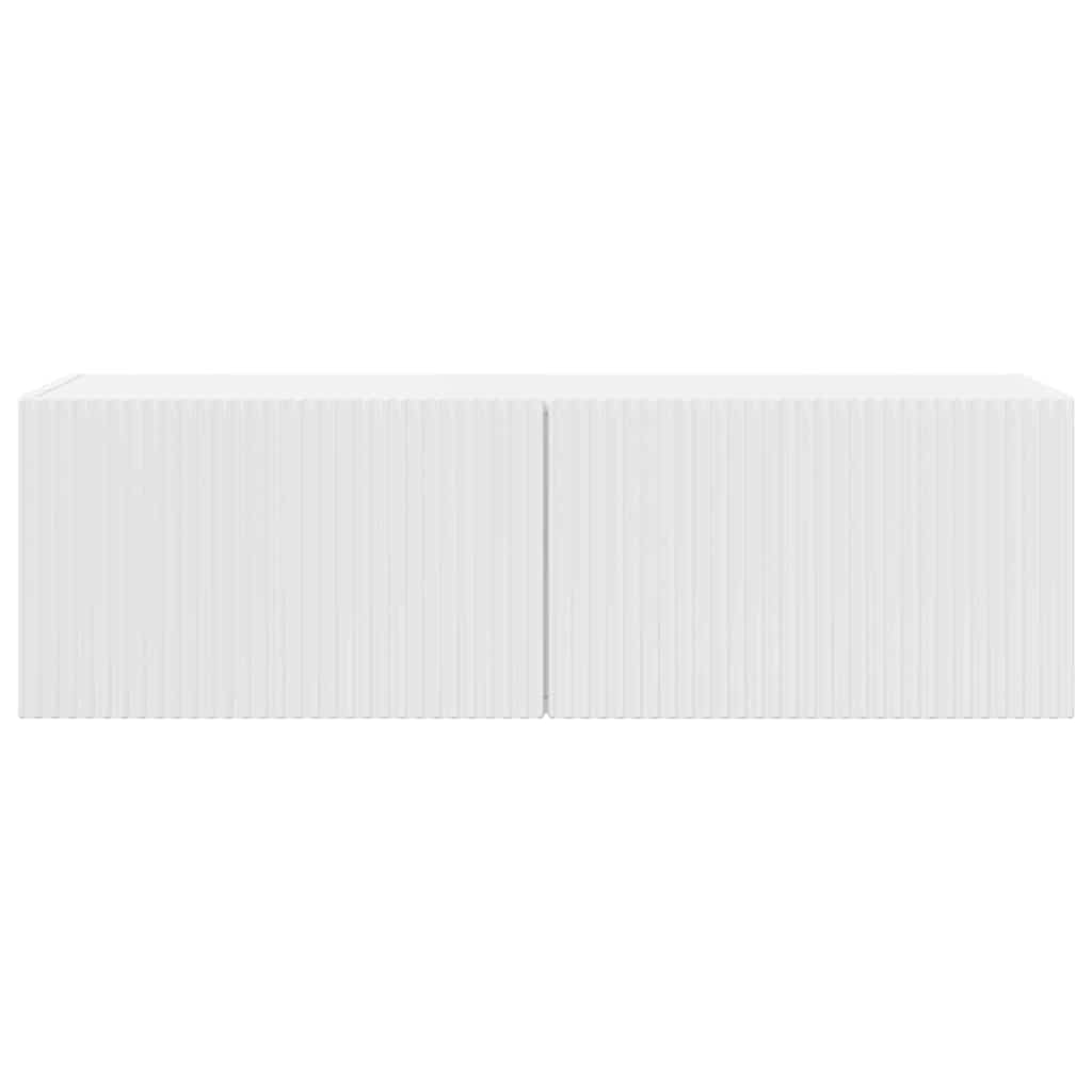 vidaXL Ντουλάπι Τηλεόρασης Τοίχου Λαμπερό Λευκό 60 x 31 x 29.5 εκ