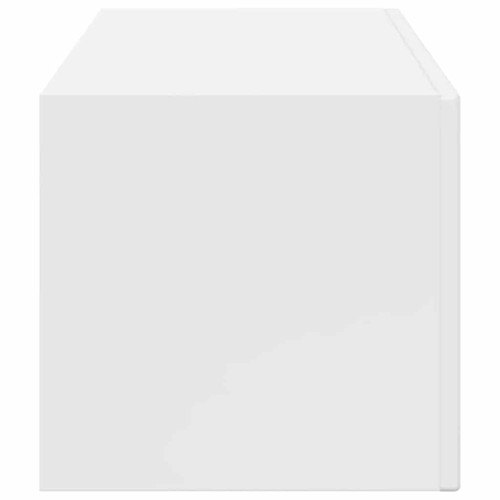 vidaXL Ντουλάπι Τηλεόρασης Τοίχου Λαμπερό Λευκό 60 x 31 x 29.5 εκ