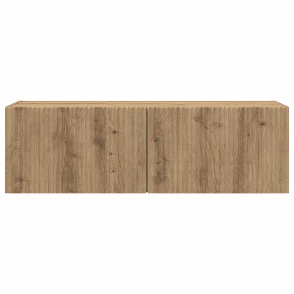 vidaXL Ντουλάπι Τηλεόρασης Τοίχου Καρυδιά Χειροποίητης Εργασίας