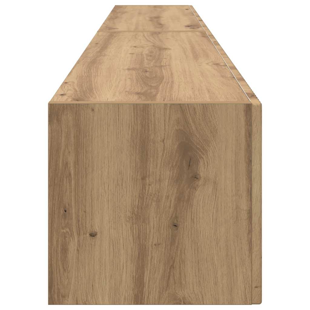 vidaXL Ντουλάπι Τηλεόρασης Τοίχου 2 pcs Καρυδιά Χειροποίητης Εργασίας