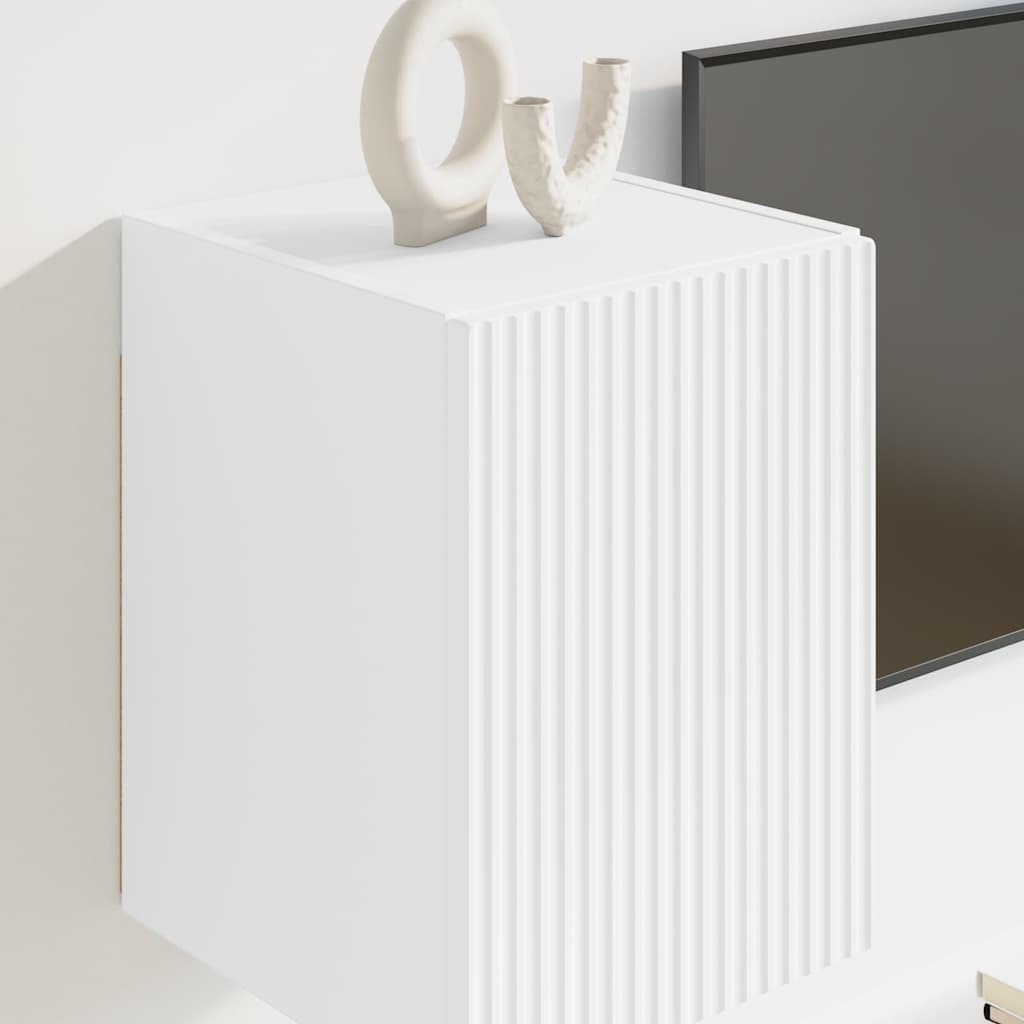 vidaXL Ντουλάπι Τηλεόρασης Τοίχου Επιτοίχιο Λευκό 30 x 31 x 40 εκ.