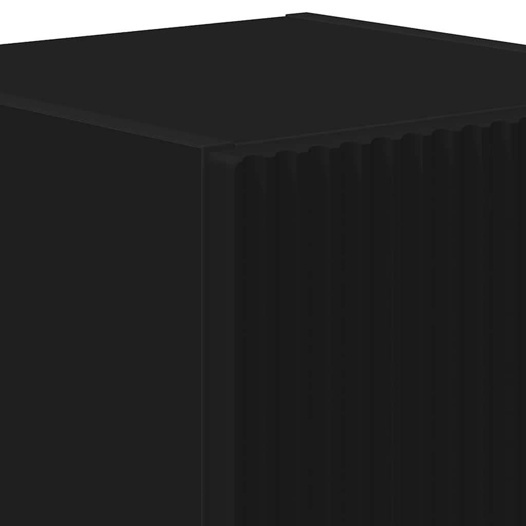 vidaXL Ντουλάπι Τηλεόρασης Τοίχου 2 pcs Μαύρο 30 x 31 x 40 εκ.