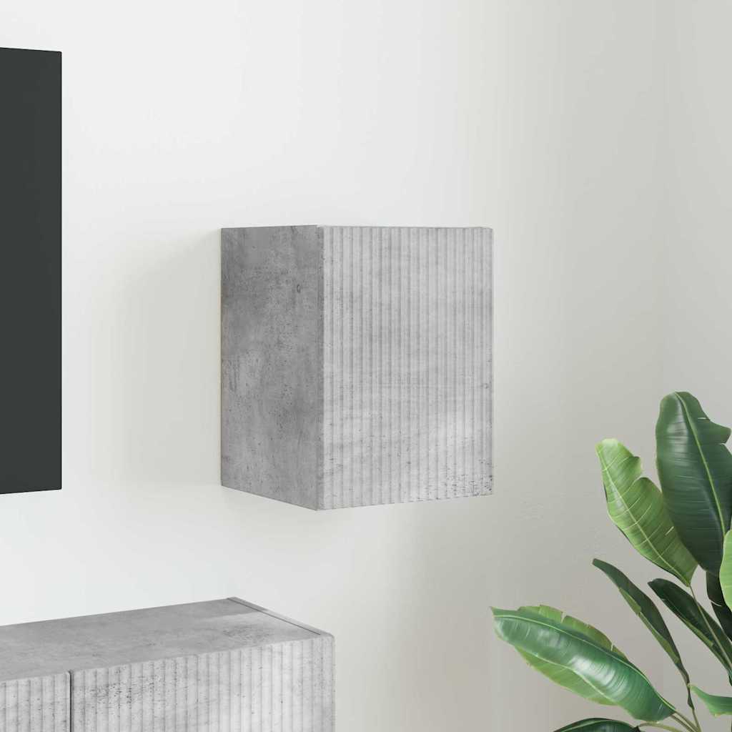 vidaXL Ντουλάπι Τηλεόρασης Τοίχου Επιτοίχιο Σκυρόδεμα 30 x 31 x 40 εκ.