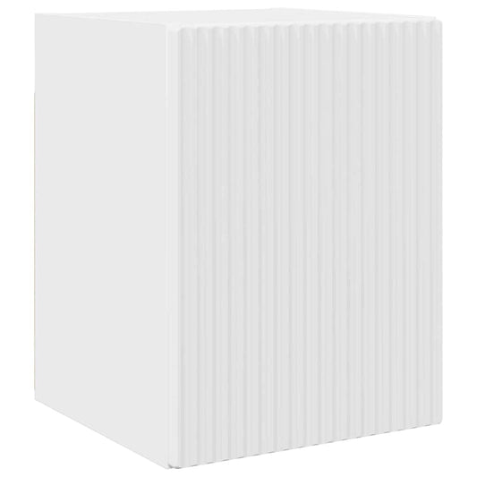 vidaXL Ντουλάπι Τηλεόρασης Τοίχου Λαμπερό Λευκό 30 x 31 x 40 εκ.