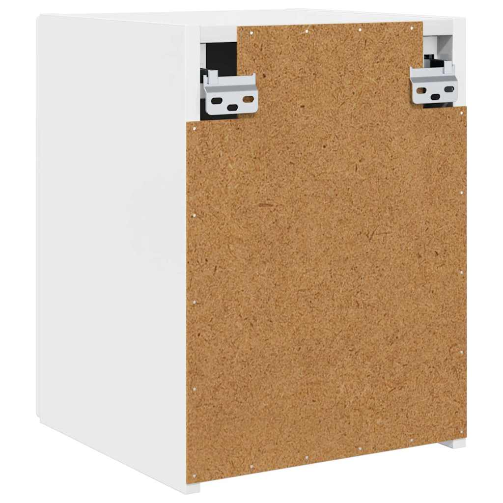 vidaXL Ντουλάπι Τηλεόρασης Τοίχου Λαμπερό Λευκό 30 x 31 x 40 εκ.