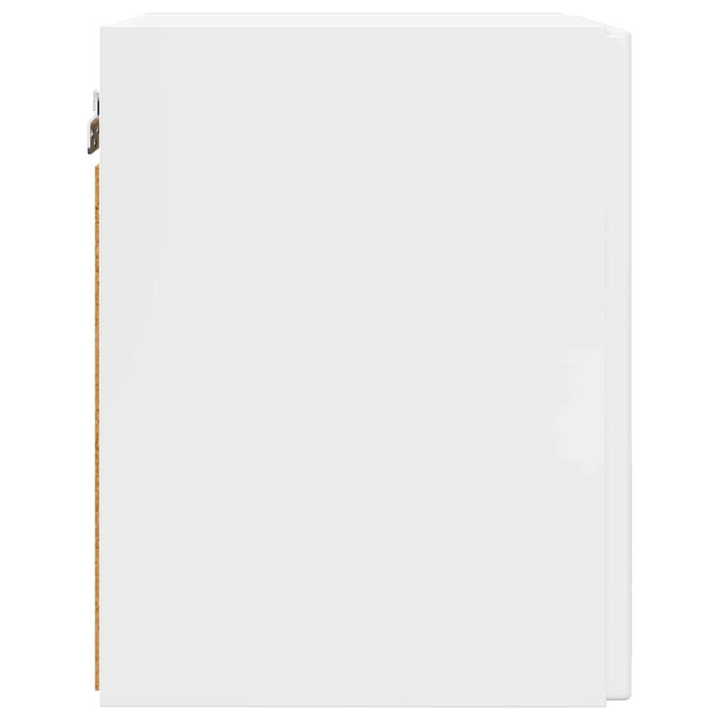 vidaXL Ντουλάπι Τηλεόρασης Τοίχου 2 pcs Λαμπερό Λευκό 30 x 31 x 40 εκ.