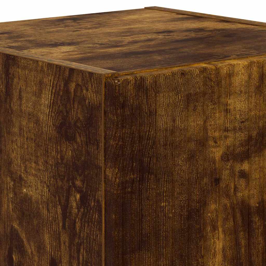 vidaXL Ντουλάπι Τηλεόρασης Τοίχου Καπνιστό Δρύς 30 x 31 x 40 εκ.