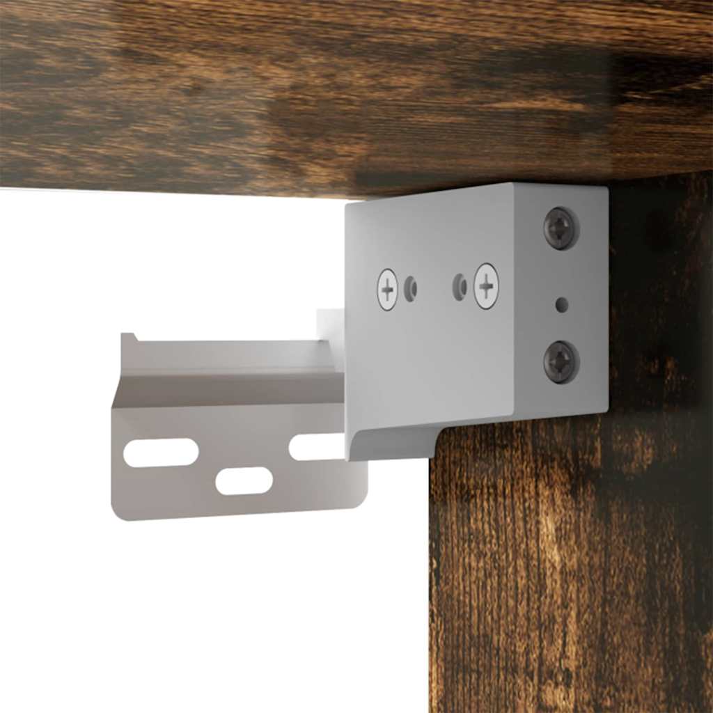 vidaXL Ντουλάπι Τηλεόρασης Τοίχου Καπνιστό Δρύς 30 x 31 x 40 εκ.