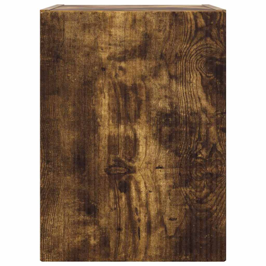 vidaXL Ντουλάπι Τηλεόρασης Τοίχου 2 pcs Καπνιστό Δρύς 30 x 31 x 40 εκ.