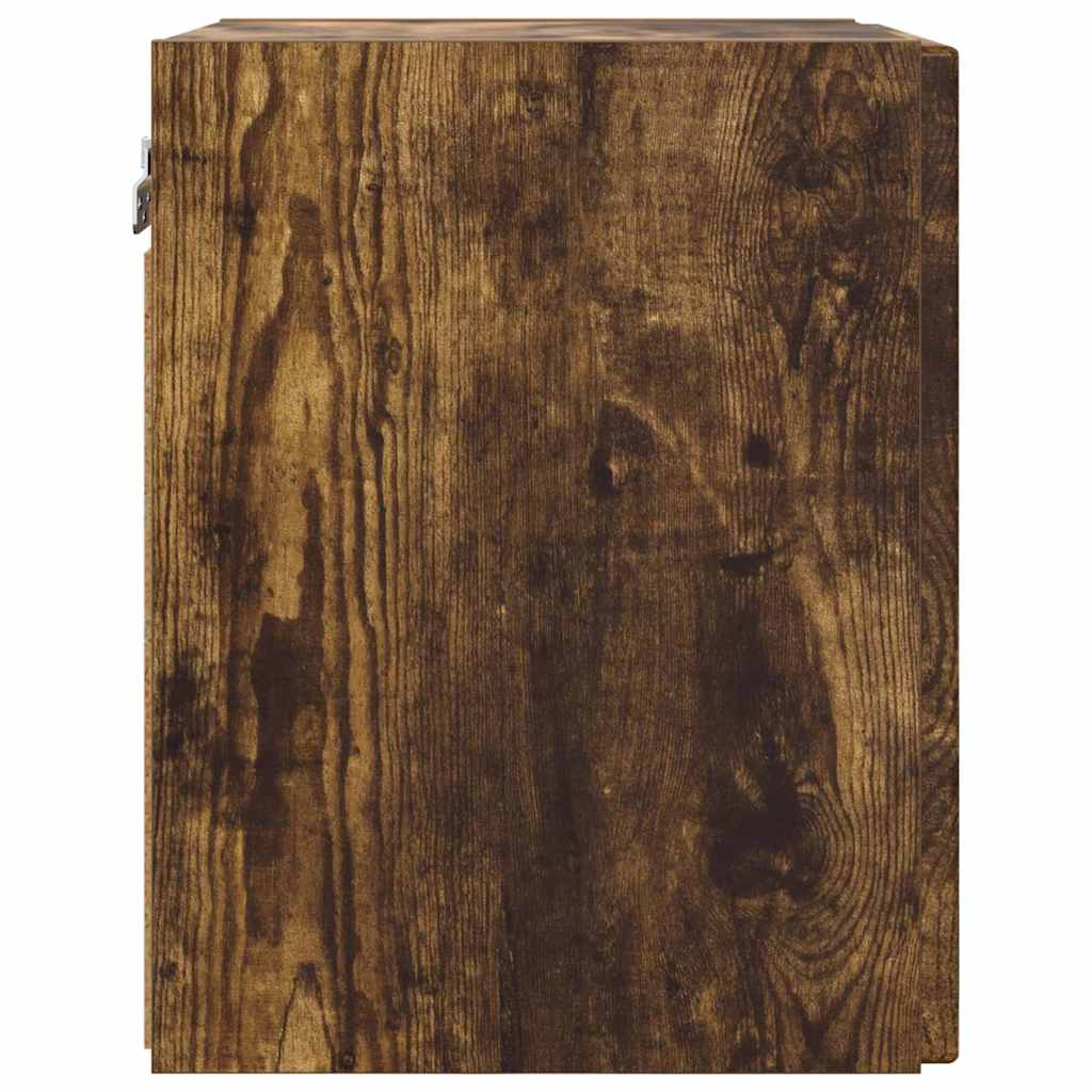 vidaXL Ντουλάπι Τηλεόρασης Τοίχου 2 pcs Καπνιστό Δρύς 30 x 31 x 40 εκ.