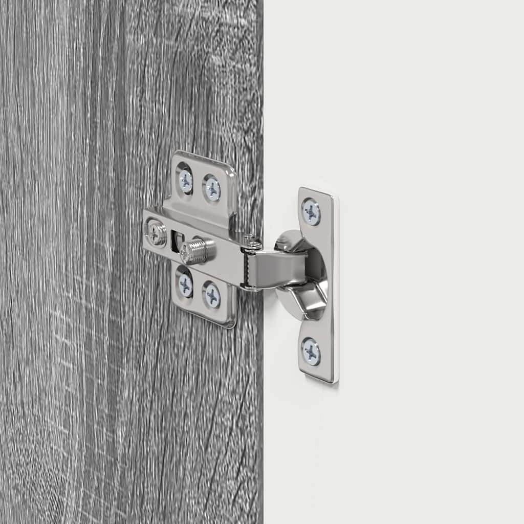 vidaXL Ντουλάπι Τηλεόρασης Τοίχου Γκρίζο Σονομα 30 x 31 x 40 εκ.