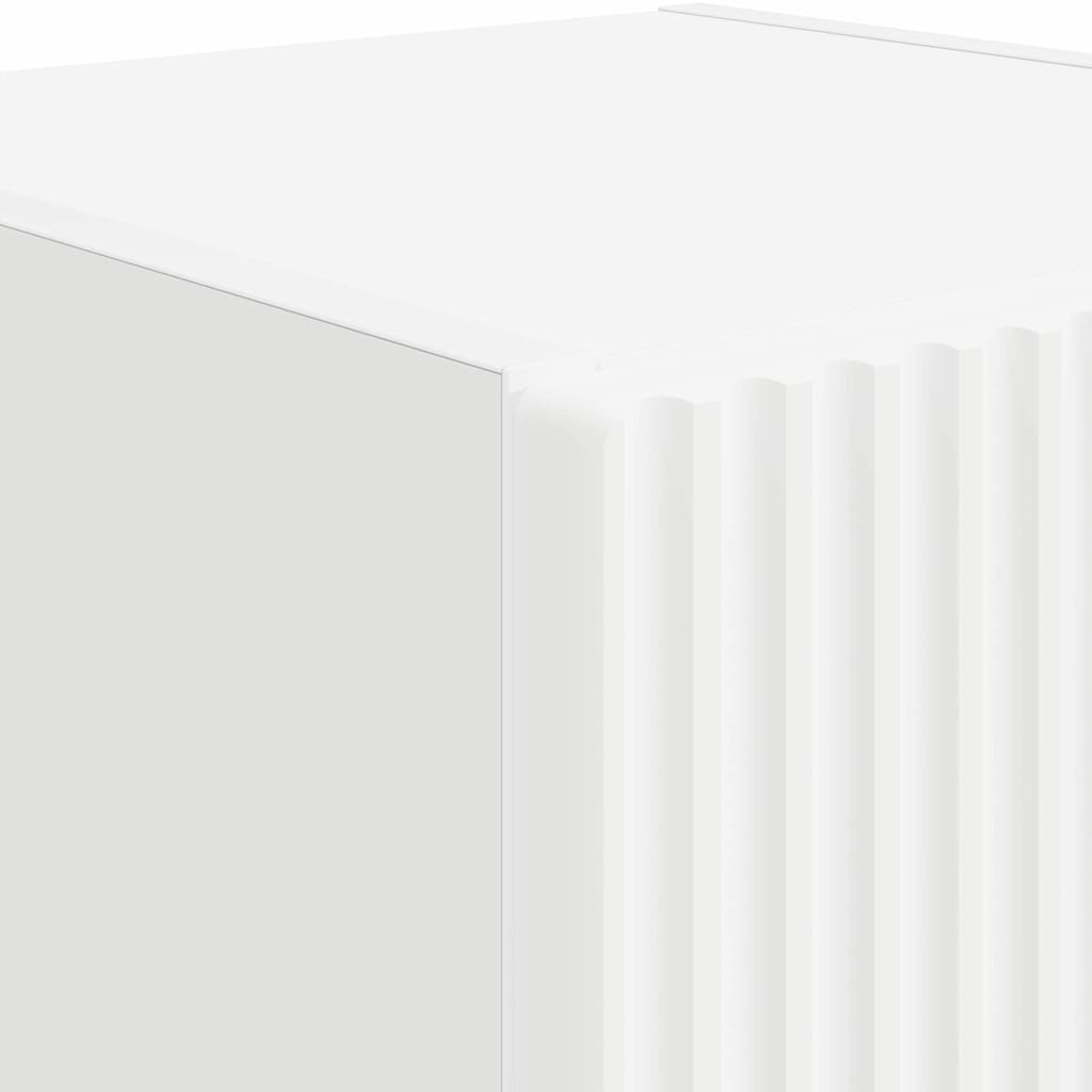 vidaXL Ντουλάπι Τηλεόρασης Τοίχου 2 pcs Λευκό 30 x 31 x 60 εκ